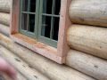 log siding with half sawn Doug Fir Logs log siding with half sawn Doug Fir Logs