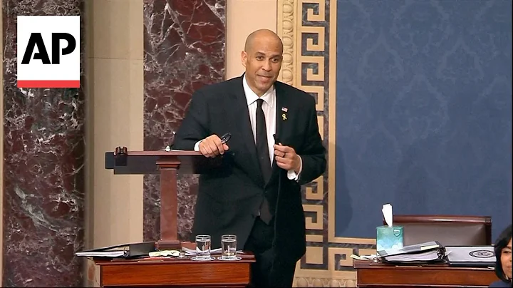 Watch the moment Cory Booker ended his record 25-hour Senate speech