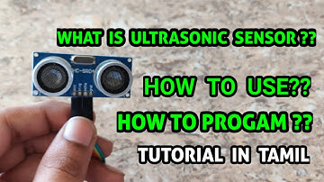 Arduino - Ultrasonic sensor tutorial in tamil