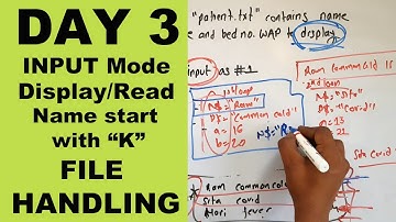 SEE Computer Science || Display records INPUT mode  FILE HANDLING || QBASIC || Day 3 || Readersnepal