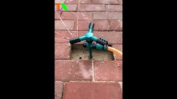 Đầu tưới 3 cánh xoay 360° T3C-CC, Vòi tưới 3 cánh 360 độ Kèm chân cắm Lắp nối nhanh 16