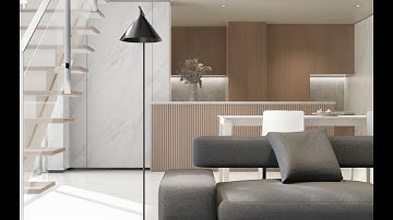 CGsorealCom Modern Living and Dinning Room Animation D5 Render