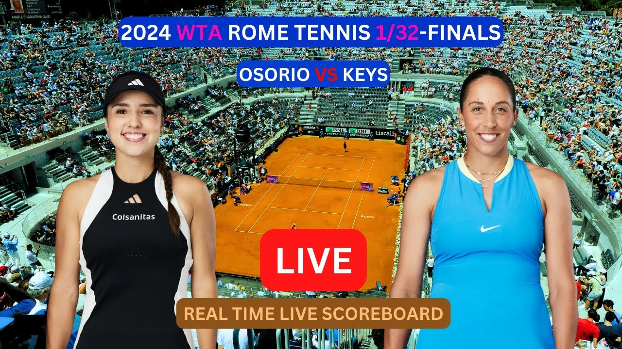 Madison Keys Vs Camila Osorio LIVE Score UPDATE Today Women