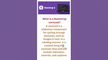 bootstrap | What is a Bootstrap carousel