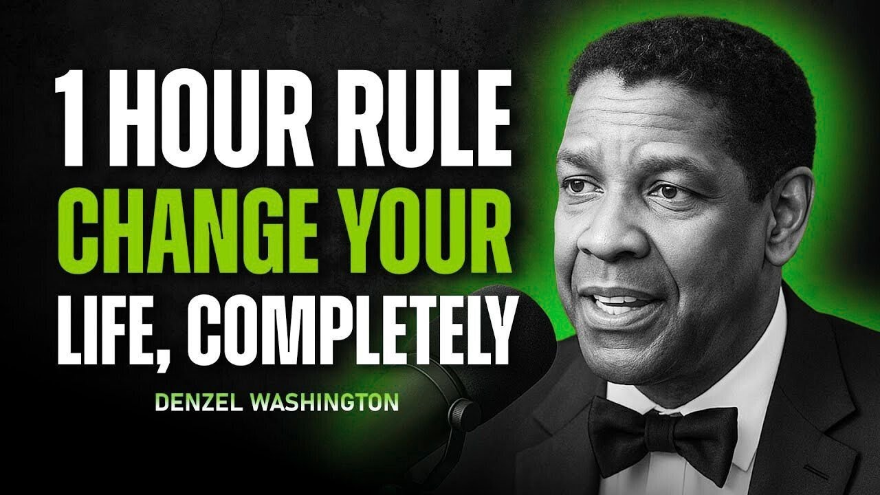 Just 1 Hour Rule For Change Your Life Completely | Denzel Washington Motivational Life Advice