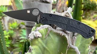 Spyderco Paramilitary 2 Salt MagnaCut Black G10 DLC (C81GMCBKP2)