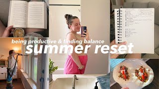 SUMMER RESET // how I'm setting goals, prepping for vacay, finding balance