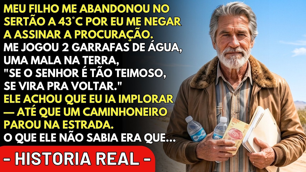 Quando meu único filho parou a caminhonete no acostamento da BR, no meio da caatinga, e disse "desce", eu ainda acreditava que sangue puxava sangue. Ele me deixou ali, com 43 graus de sol e duas...