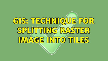 GIS: Technique for splitting raster image into tiles