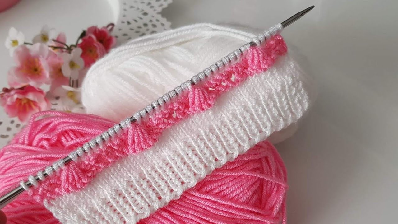 İki renkli muhteşem yelek hırka örgü modeli / two-color gorgeous knitting pattern