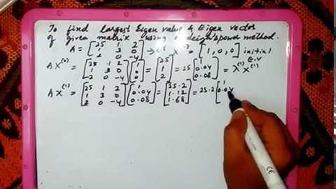 How to find  largest eigen value and vector using Rayleigh