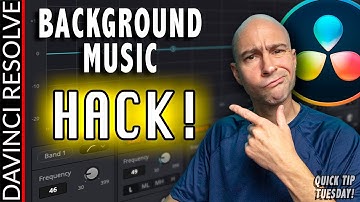 Audio HACK -  EQ Background Music in DaVinci Resolve 17 | Quick Tip Tuesday!