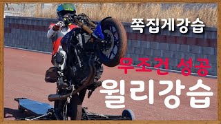 하루면 끝 윌리강습 I 첫 윌리교육 I 성공100% I 혼자연습하다 바이크다치고 몸다치고 통장다치고ㅠㅠ screenshot 4