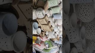 Ceramic artwork lamps and pot at festival #ceramic #pots #lamps #ytshorts