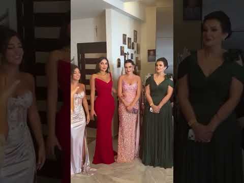 في زفاف ابنها الاوسط موقف طريف بين سيرين عبدالنور وشقيقتها سابين نحاس