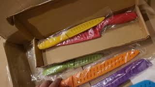 Celebrity UNBOXING: COLORED knife and chopping board set | Amazon Basics @CoastalCraftFilAm Profile
