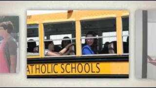 End of the first day of school at Christ the King Catholic High School in Mooresville, N.C.