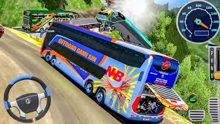 Hill Coach Bus Simulator 2023 - Offroad Bus  Driving 3D : Android Gameplay screenshot 4