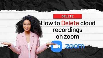 How to delete cloud recording on zoom