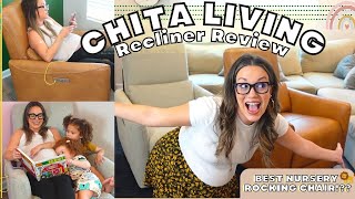 BEST Nursery Glider- POWER Recliner Chair Review | CHITA LIVING Tracee