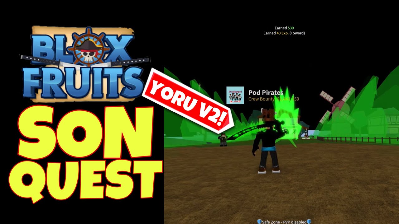 Dark Blade / Yoru V1 In Blox Fruits! My First Mythical Sword!, ROBLOX