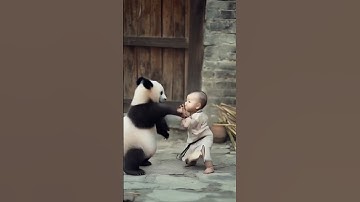 Kung fu panda 😂 @Hailuo AI (MiniMax) #baby #ai #kawaii #fyp #viral_video #babytiktok #kungfu