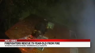 Maple Heights Fire rescues elderly person on 3rd floor during apartment fire