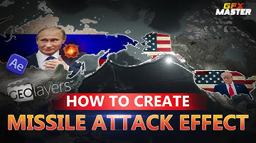 🗺️ Cinematic Map Attack Animation | After Effects + GeoLayers Tutorial (USA vs Russia)