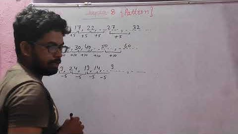 Class-5th, Subject- Maths, Chapter-8( Pattern )   RBSE
