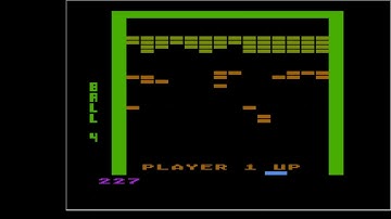 Atari 8-Bit, Emulated, Super Breakout, Progressive, 501 points