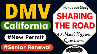 2025 California DMV Written Test Sharing The Road DMV Senior Written Test