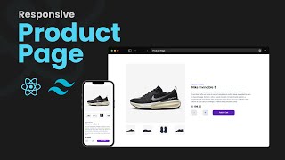 Build a Responsive Product Page in React JS using Tailwind Css | Beginner Tutorial