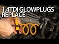 How to change glow plugs in 1.4 TDI engine (Volkswagen, Audi, Skoda, Seat diesel engine)