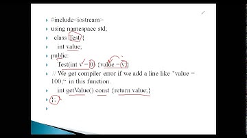 Video 16   C++   Constant Member Function   Program Execution