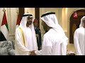 محمد بن راشد و محمد بن زايد يستقبلان جموع المهنئين بعيد الأضحى المبارك قناة الظفرة 