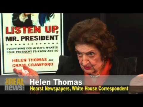 Helen Thomas on her one question for Obama