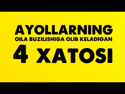 Video: Ayollarning Buzilishi Haqida