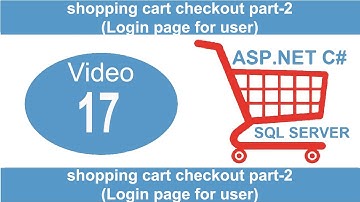 shopping cart checkout part 2 Loign Page
