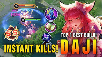 INSTANT KILL!! Daji’s Unreal Burst Magic Damage Mid Laner – Top 1 Best Build in Honor of Kings