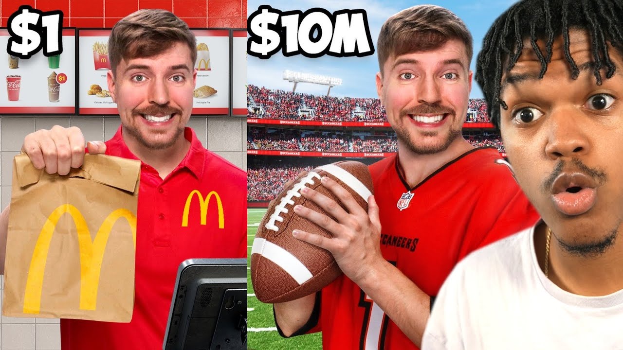 Реакция на работу $1 против 10 000 000