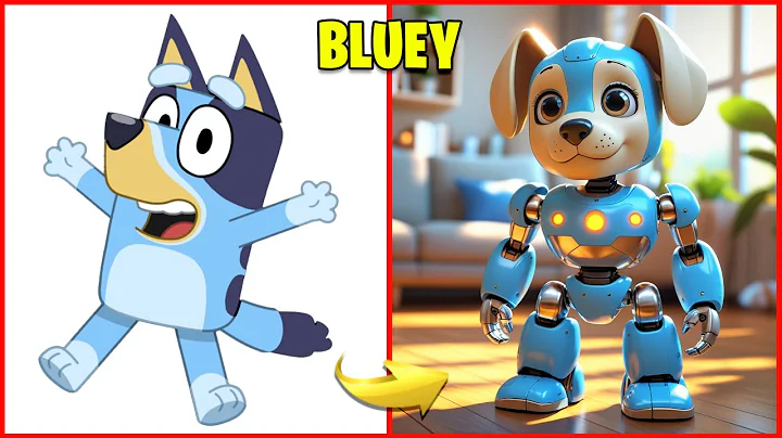 Guess Bluey Characters As a ROBOT 🤖🐩 & Guess The Voice