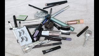 Liner, Lash & Eyeshadow Declutter | Makeup Declutter 2021