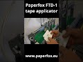 Double sided tape application on a cardboard box #machine #tapeapplication #double sided tape