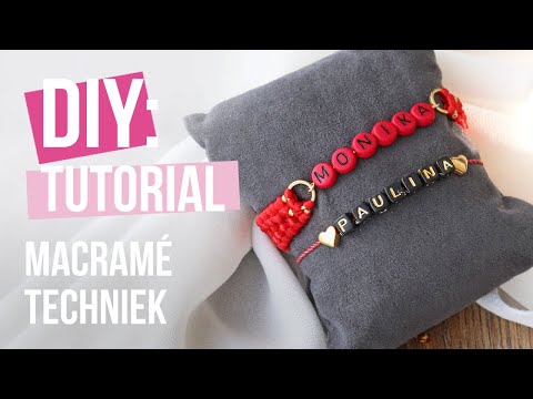 Sieraden maken: Crossed sennit macramé steek ♡ DIY