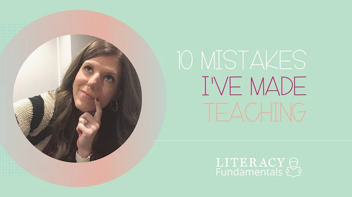 10 Mistakes I've Made Teaching
