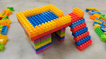 Satisfying DIY House ASMR/ Building Blocks/block game/lego building fun#asmr#buildingblocks