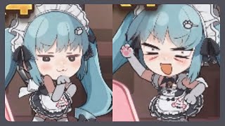 NIKKE Maid Minigame but all focus on Chibi dance