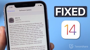 How to Fix iOS 14 Update Stuck on Estimating Time Remaining/Update Requested