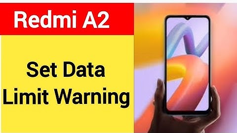 how to set data limit warning, Redmi A2 data limit kaise set karen
