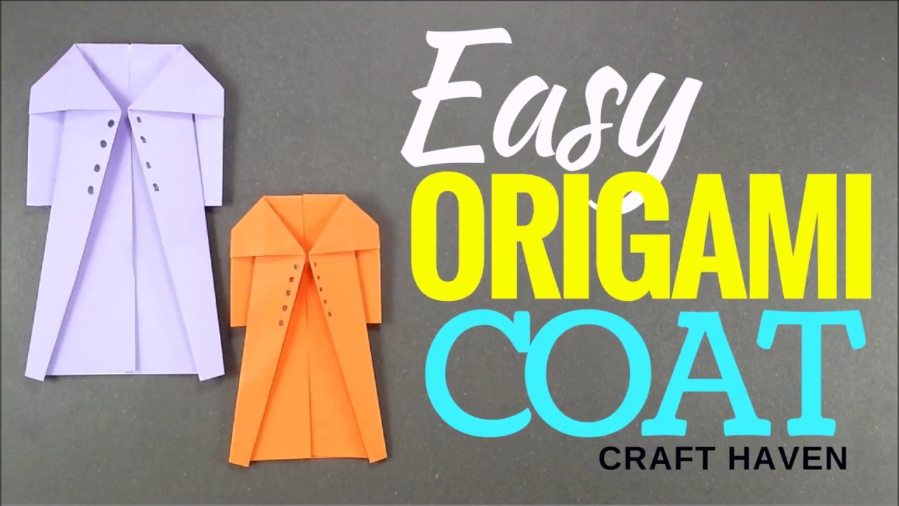 How to Make Easy Origami Coat - DIY Paper Dress/Coat Tutorial - Simple ...